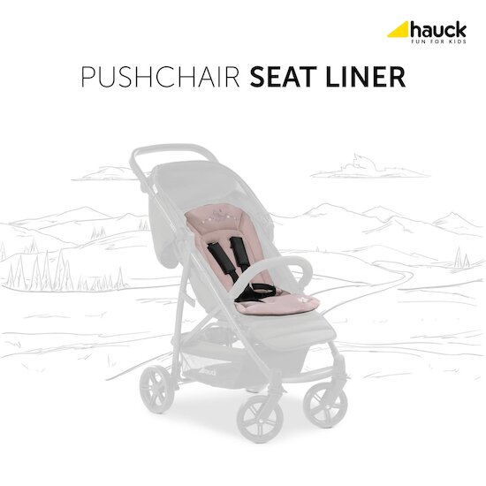 Hauck Coussin réducteur de poussette Bambi Rose  Hauck Coussin réducteur de poussette Bambi Rose