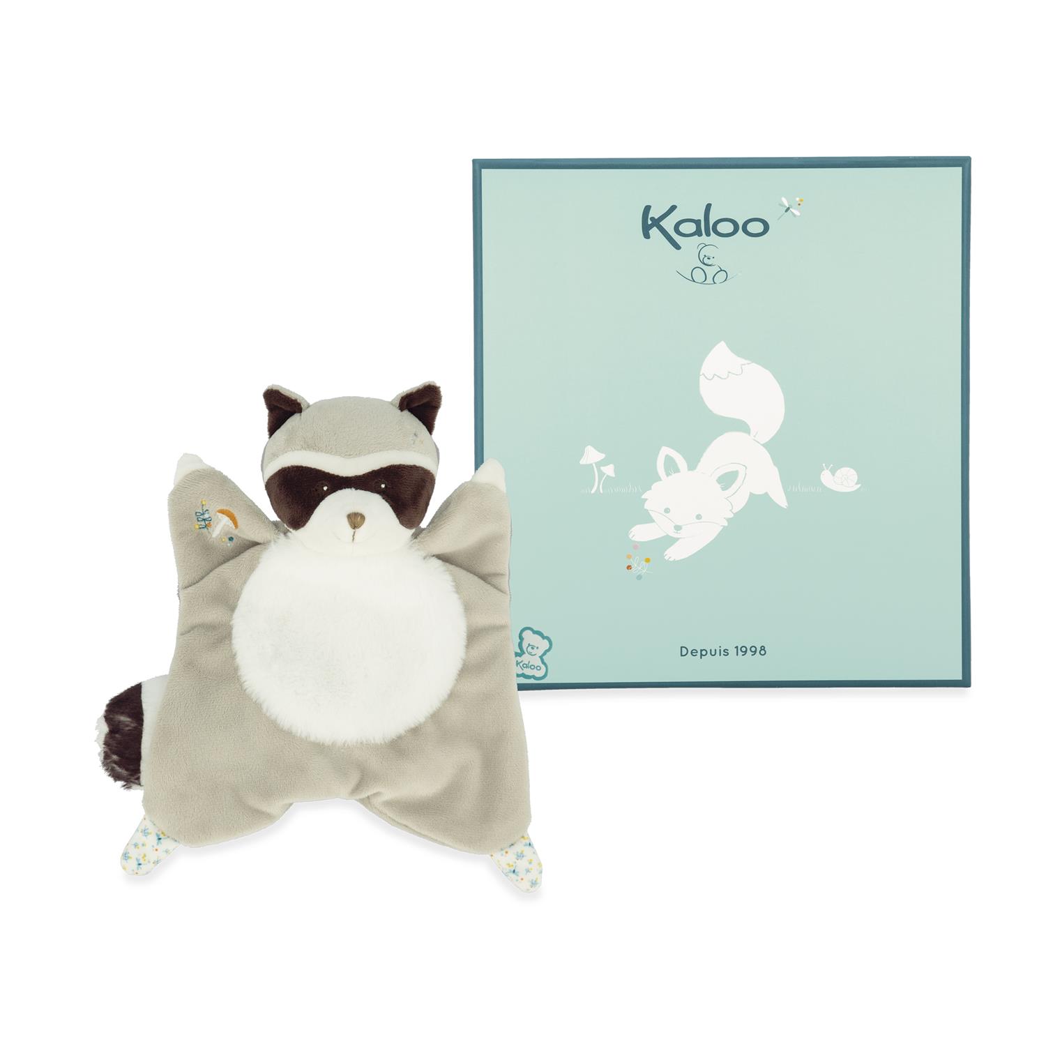 Doudou raton laveur gaston GRIS Kaloo