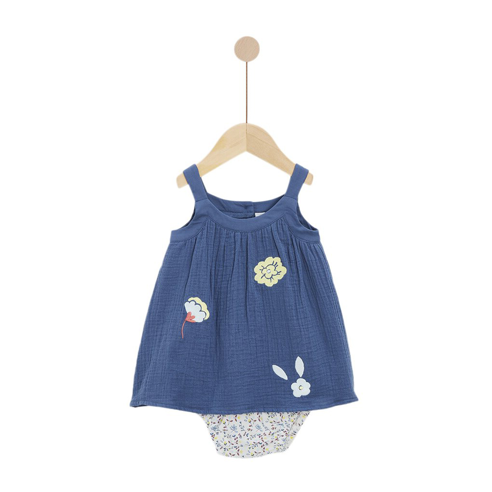 Marèse - Robe + Bloomer Week end de printemps BLEU Marèse