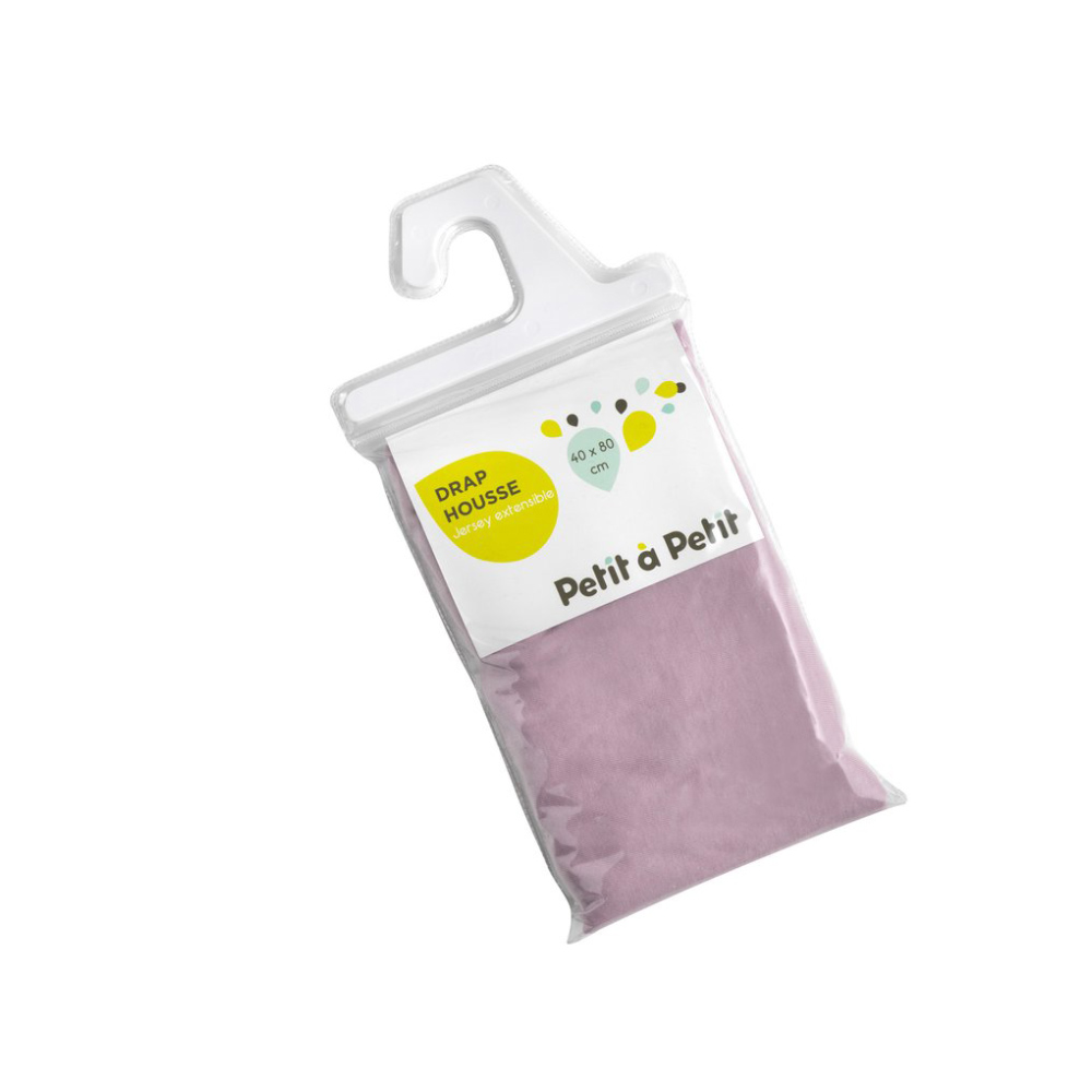 Drap housse jersey ROSE Petit à petit