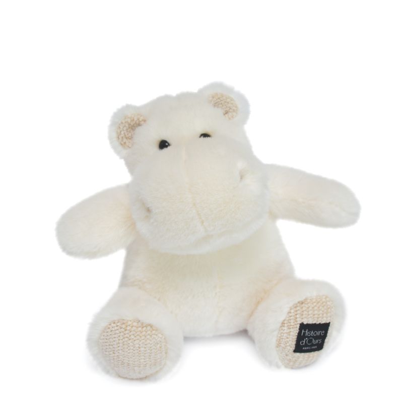 HISTOIRE D'OURS - Peluche Hippo BLANC Histoire d'Ours
