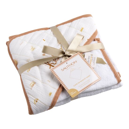 Sauthon Cape de bain avec gant Sunlight   Sauthon Cape de bain avec gant Sunlight