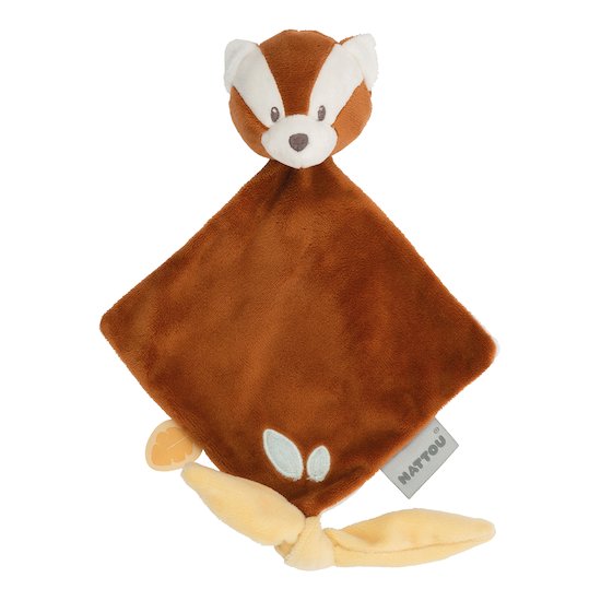 Nattou Boris et Jungo Mini doudou panda roux Roux 