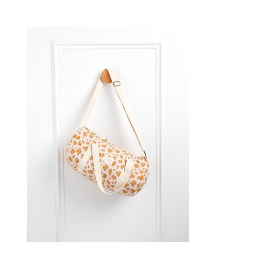 Sauthon Sac Polochon Enfant Petit Chou Ecru/Caramel/Vieux Rose  Sauthon Sac Polochon Enfant Petit Chou Ecru/Caramel/Vieux Rose