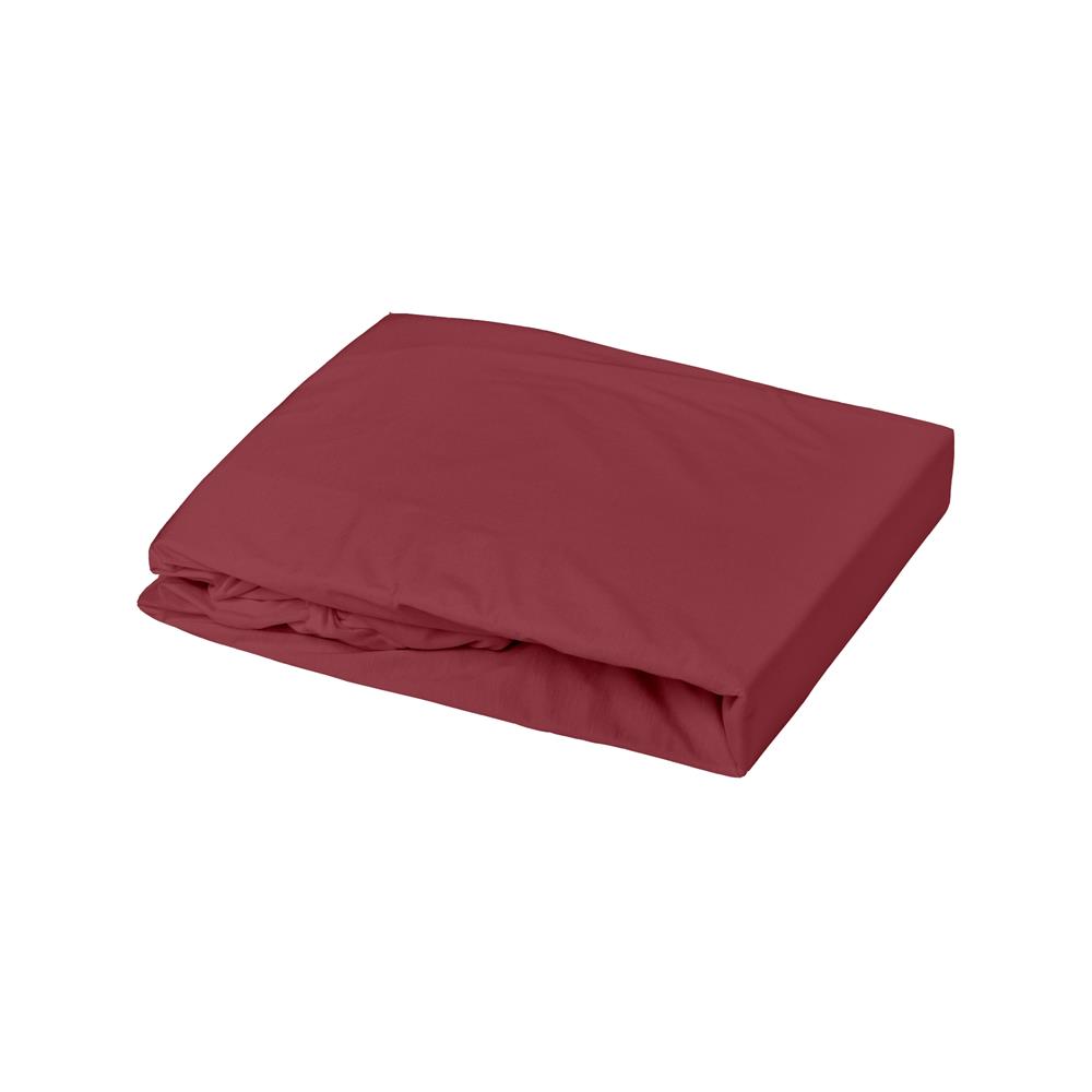 Domiva - Drap-housse jersey ROUGE Domiva