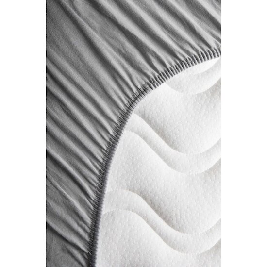Kadolis Drap housse en coton bio pour lit bébé Gris 70x140 cm Kadolis Drap housse en coton bio pour lit bébé Gris 70x140 cm