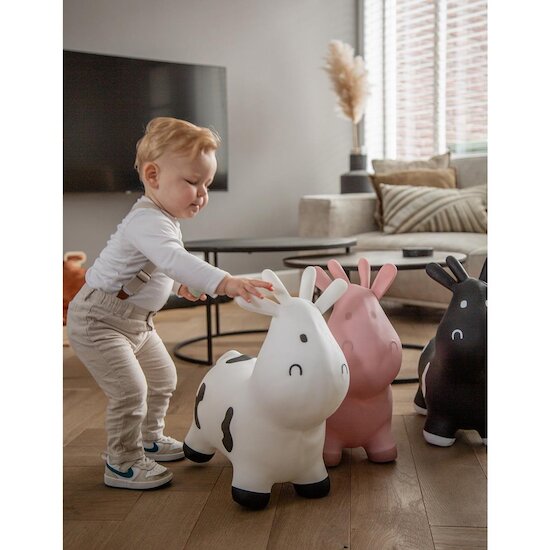 Tryco Animal Sauteur Vache Skippy blanc  Tryco Animal Sauteur Vache Skippy blanc