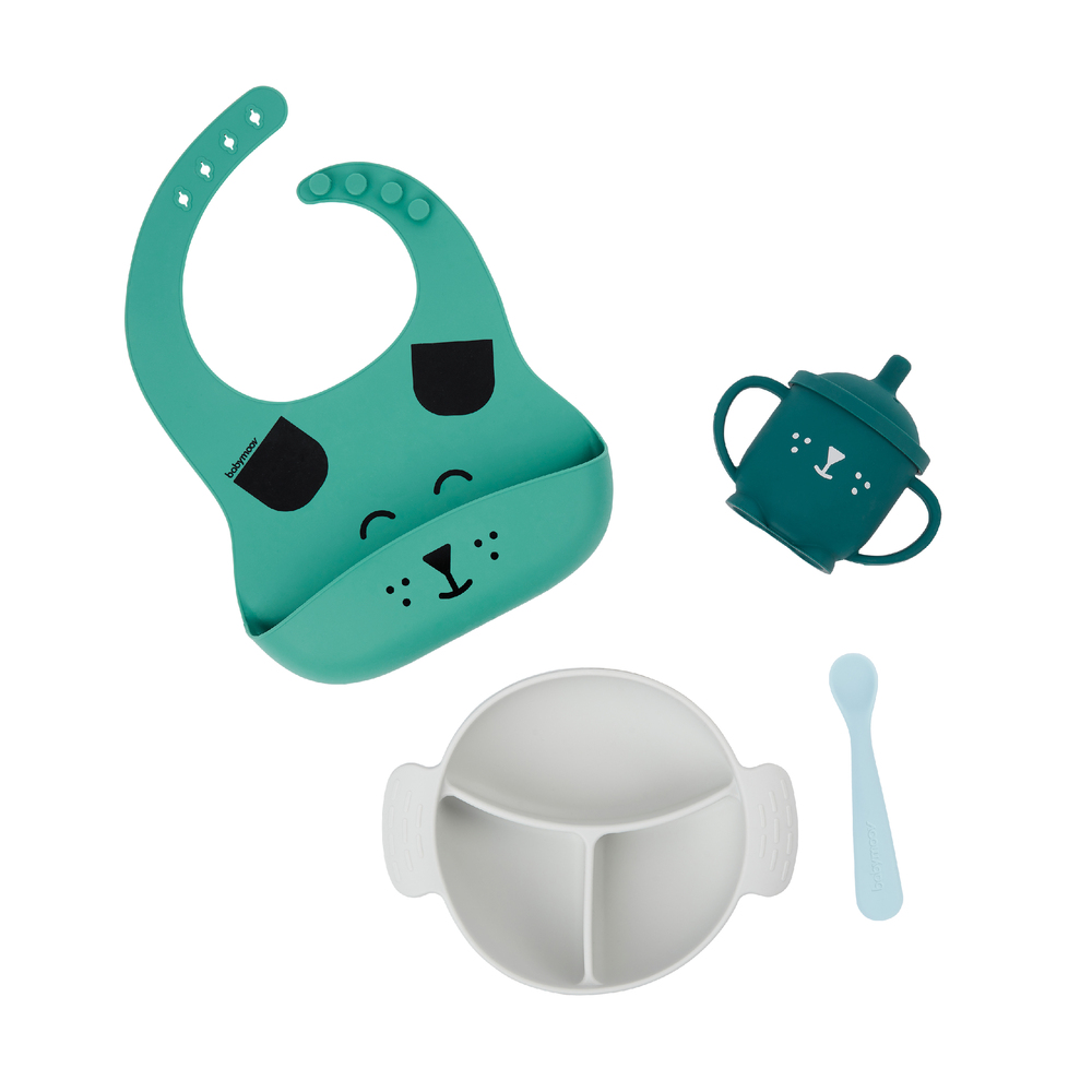 BABYMOOV - Coffret repas Learn'Isy VERT Babymoov