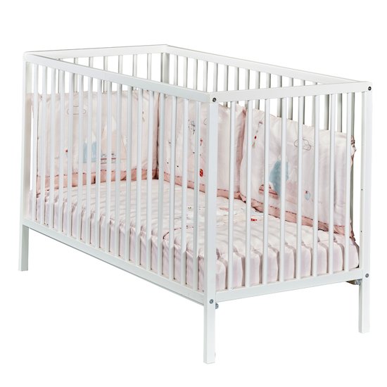 Sauthon Lit bébé Basic Blanc 60x120 cm