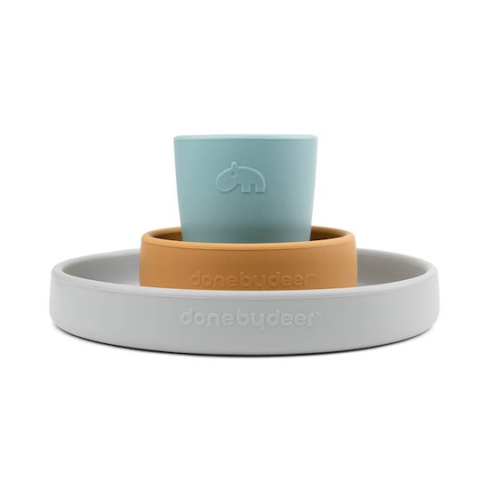 Done by Deer Coffret repas en silicone Elphee  Done by Deer Coffret repas en silicone Elphee