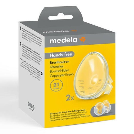Medela Lot de 2 Téterelles Freestyle Hands Free Transparent et jaune 