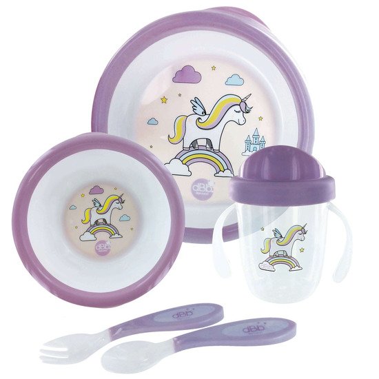 dBb Remond Coffret repas Licorne Violet 