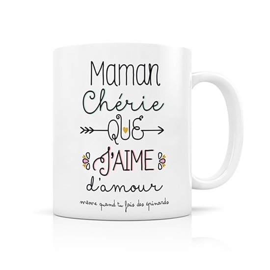 Label'tour Mug Céramique Maman Cherie  