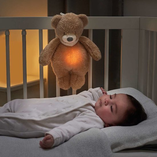Nattou Veilleuse peluche Ours Sleepy Brun  Nattou Veilleuse peluche Ours Sleepy Brun