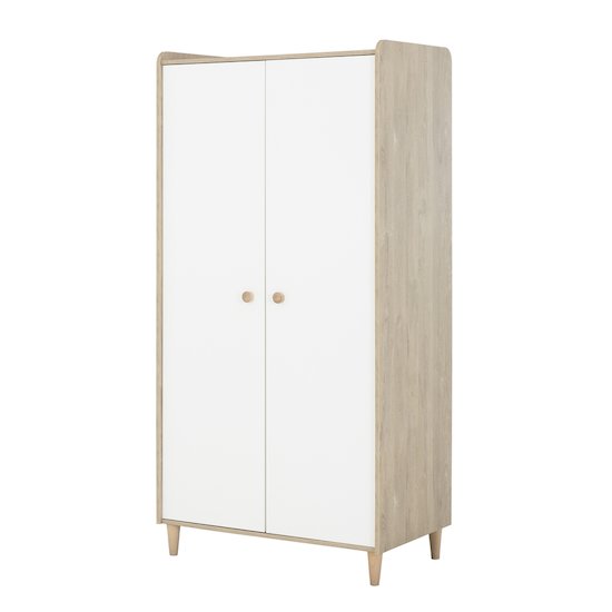 Bébé Lune Armoire 2 portes Noam Chêne Blond 