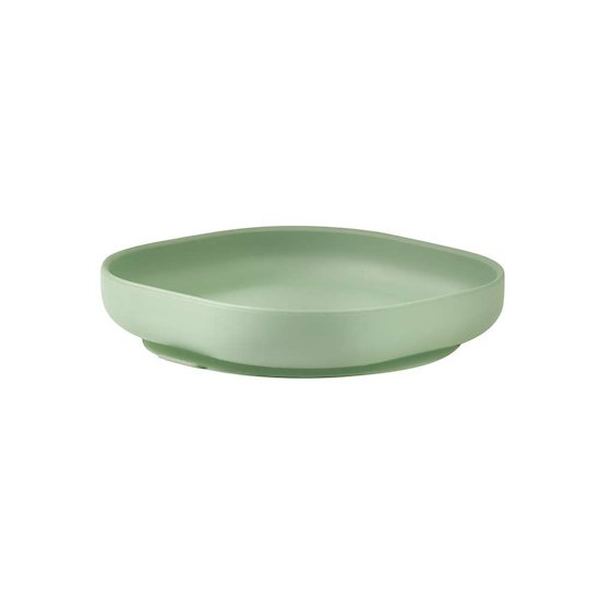 Béaba Assiette silicone ventouse sage green 680 ml