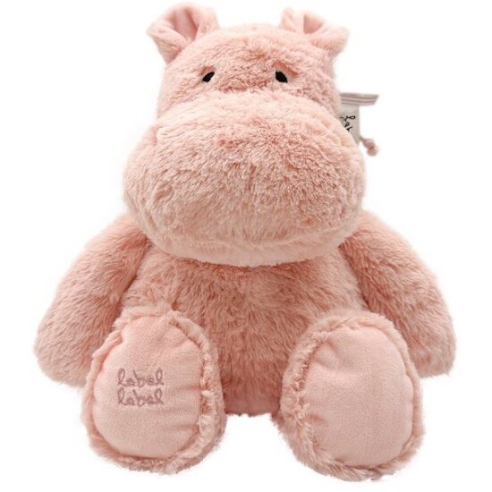 Label Label Peluche Hippo Harvey Rose  Label Label Peluche Hippo Harvey Rose