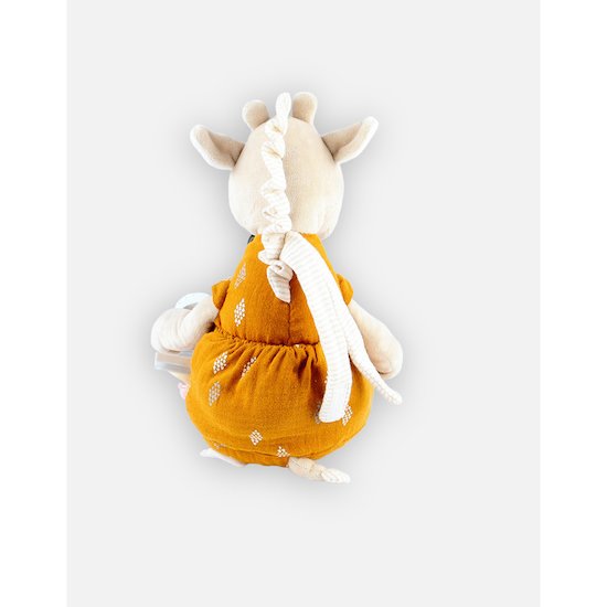 Noukie's Peluche d'activités Girafe Tiga Tiga & Stegi Jaune 