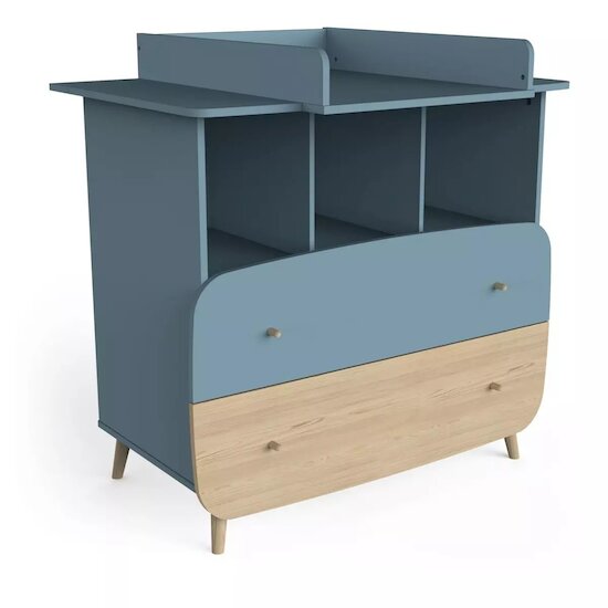 Demeyere Commode Firmiana Bleu orage/bois naturel 