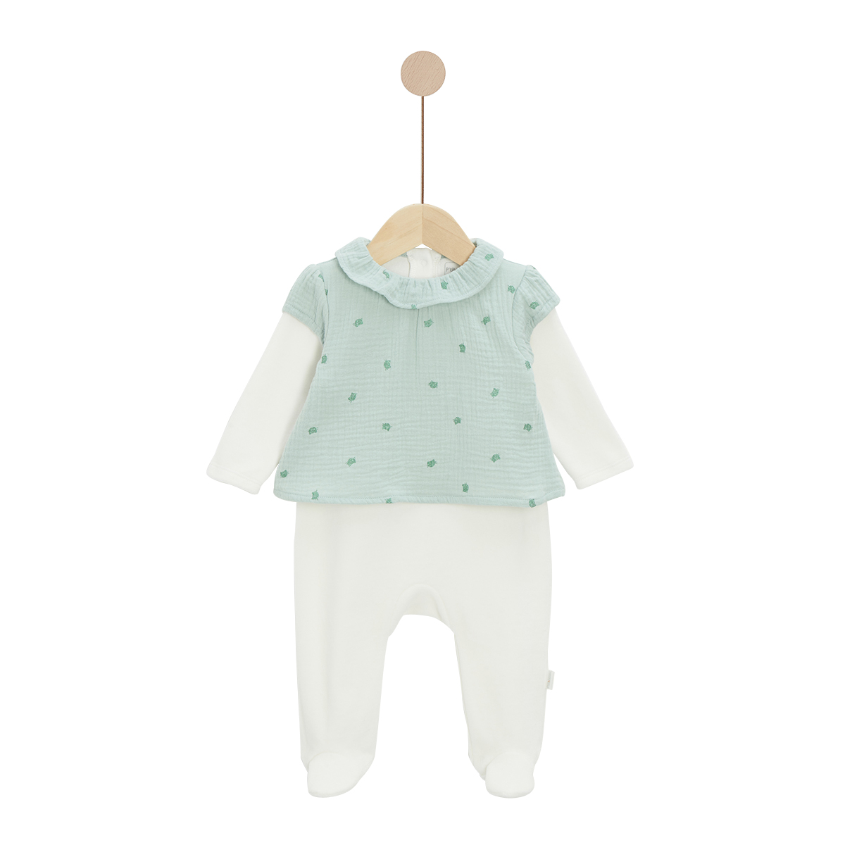 P’tit bisou - Pyjama Chat Mon Trousseau Chaton VERT P’tit bisou