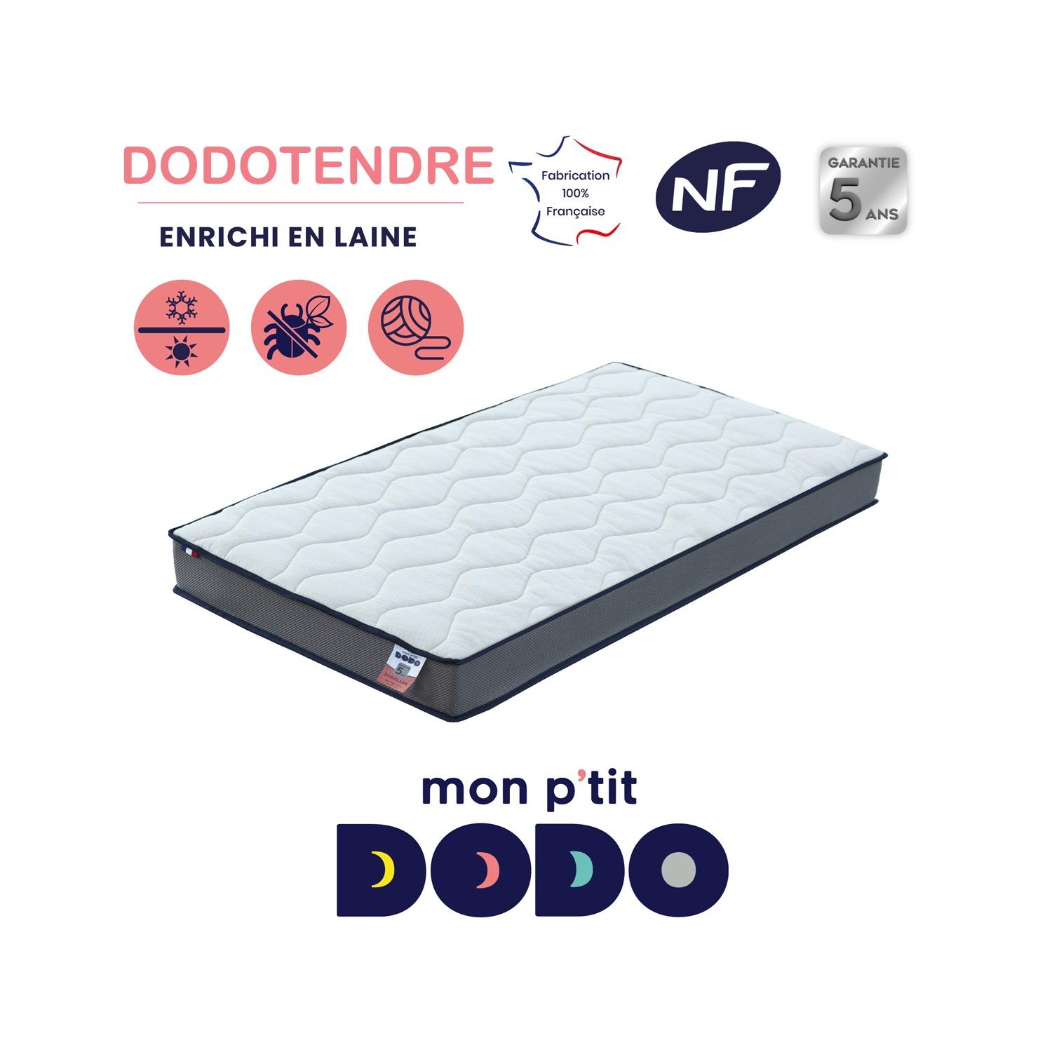 Matelas Dodotendre BLANC Mon P'tit Dodo