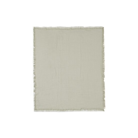 Jollein Couverture Lit Bébé Fringe Gots Olive Green 120x120 cm Jollein Couverture Lit Bébé Fringe Gots Olive Green 120x120 cm