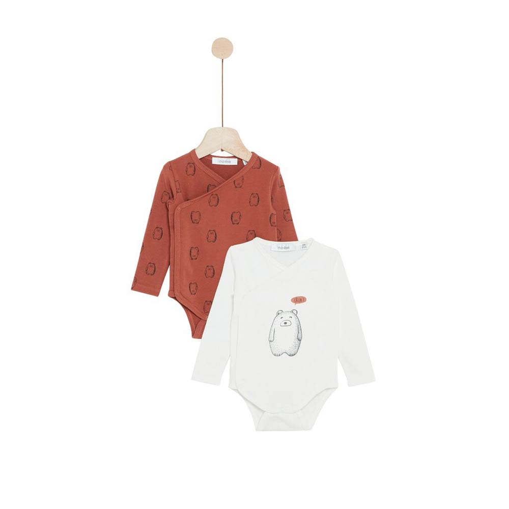 Marèse - 2 bodies manches longues Milk Caramel MARRON Marèse