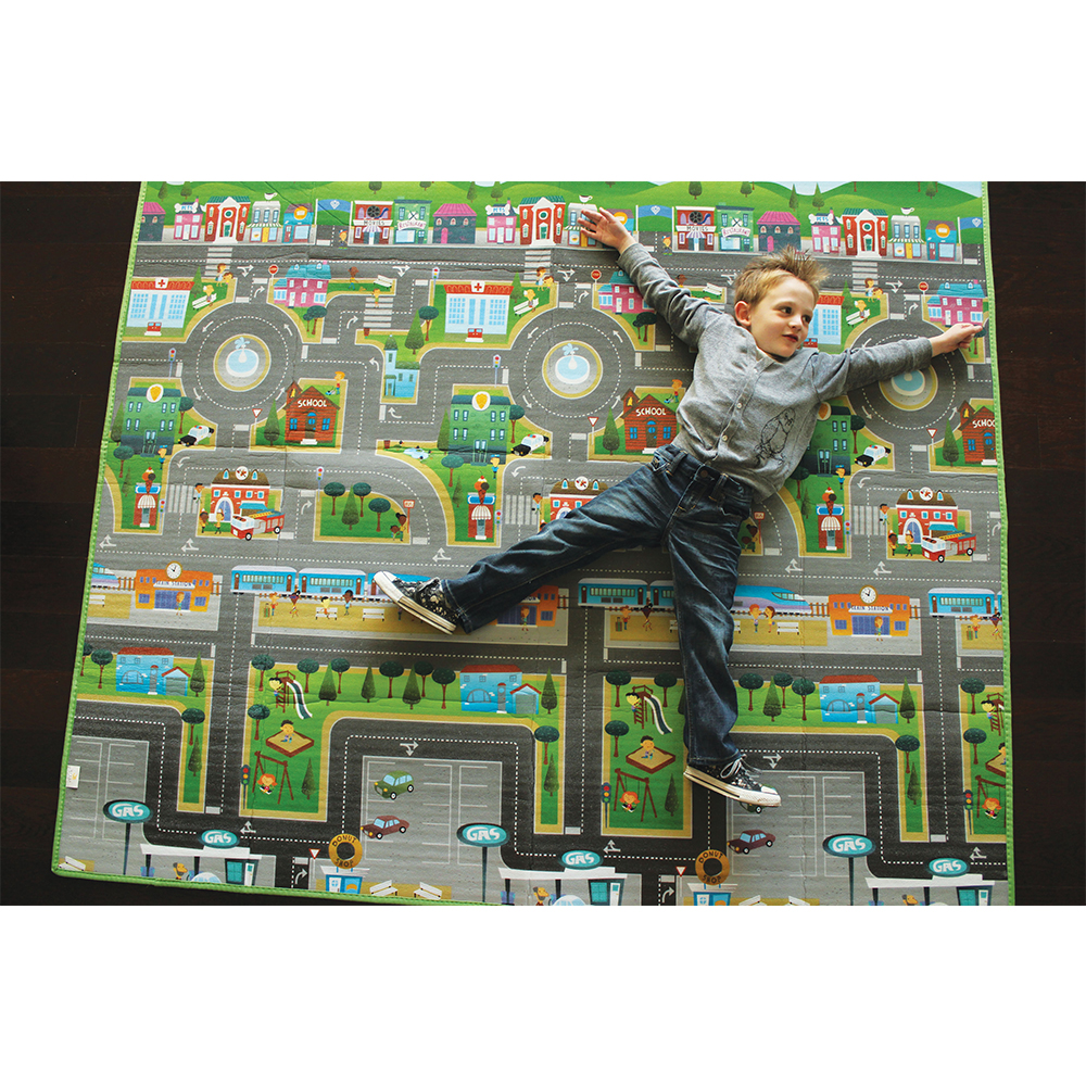 Tapis de jeu géant résersible Playmat MULTICOLORE Prince Lionheart