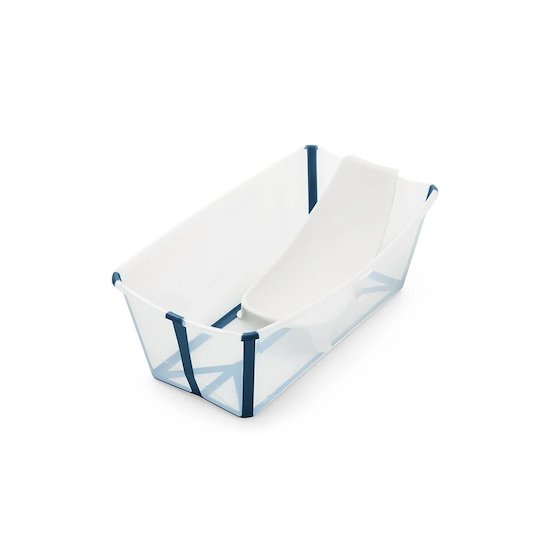 Stokke Pack baignoire Flexibath avec support Tranparent bleu 