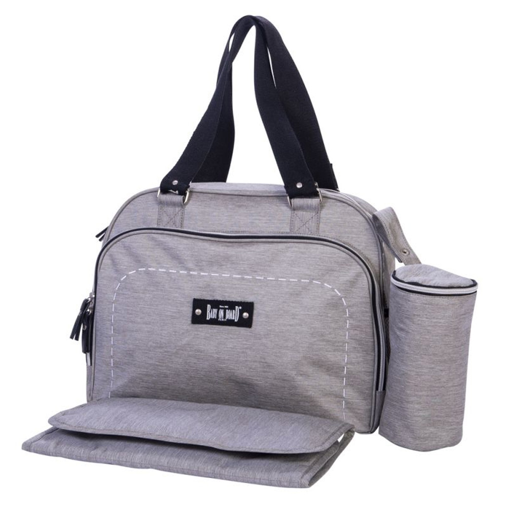 Baby on board - Sac à langer Simply GRIS Baby on board