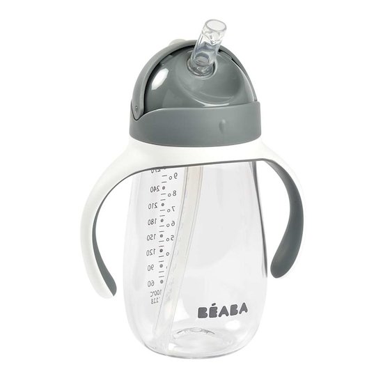 Béaba Tasse paille gris minéral 300 ml