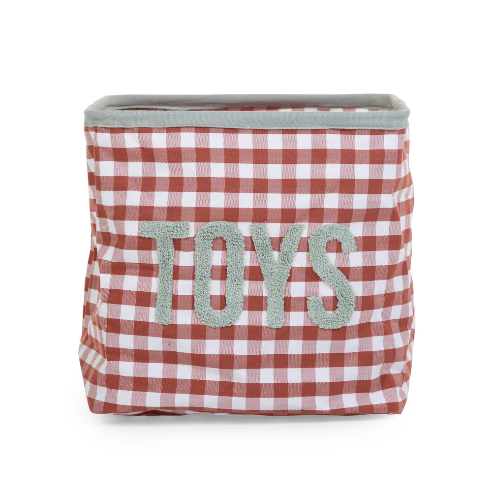 Panier de rangement Vichy ORANGE Childhome