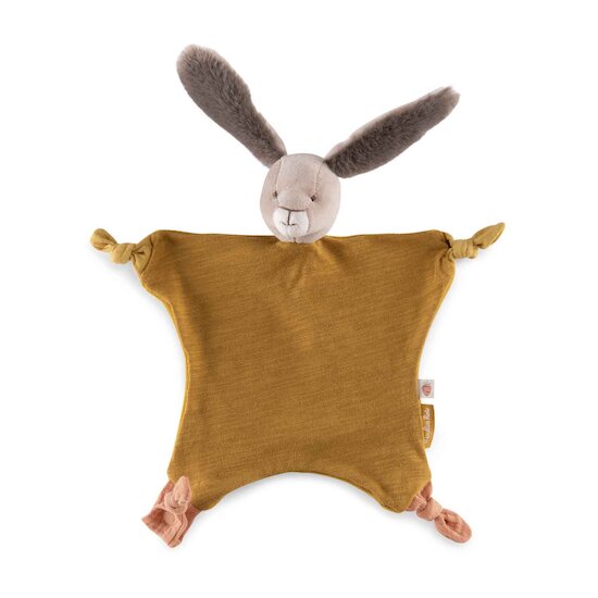 Moulin Roty Doudou lapin ocre Ocre  Moulin Roty Doudou lapin ocre Ocre