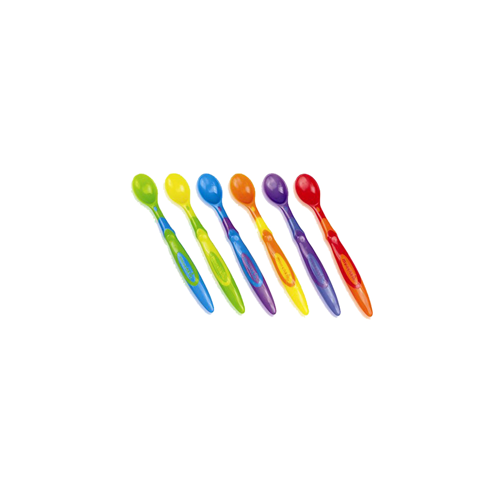 Lot 6 cuillères souples MULTICOLORE Munchkin
