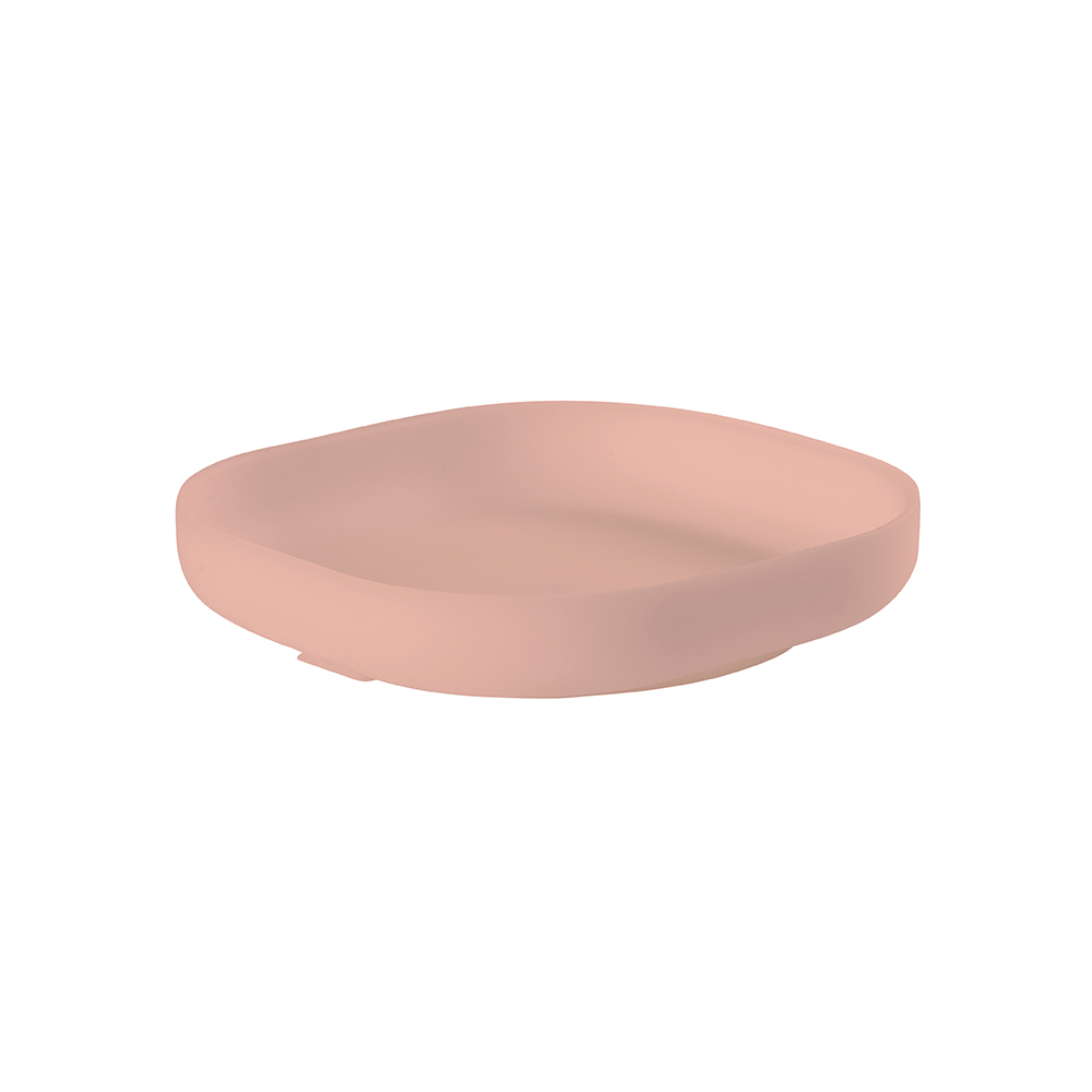 Beaba - Assiette silicone ventouse ROSE Béaba