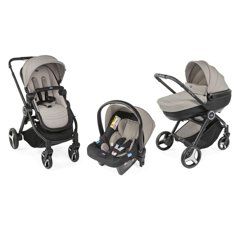 Trio Best Friend plus Comfort Landau/Lit-auto, siège-auto et poussette MARRON Chicco