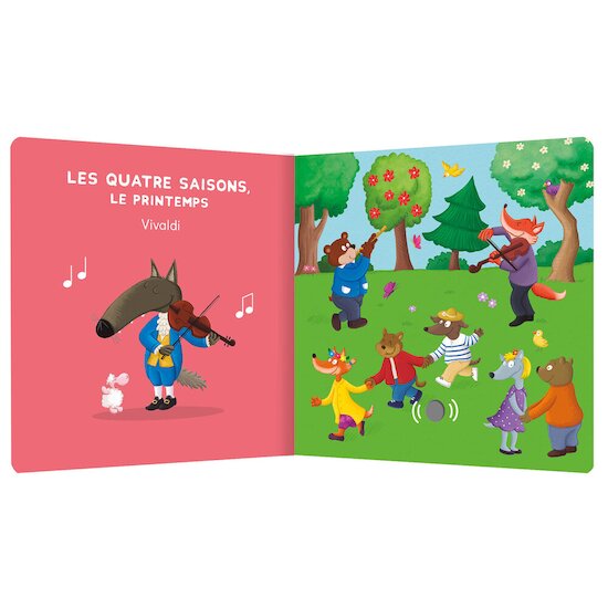 Auzou La musique classique avec P'tit Loup Multicolore  Auzou La musique classique avec P'tit Loup Multicolore