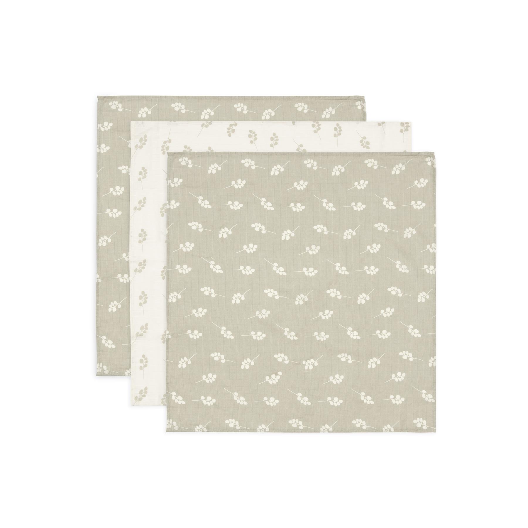 Lot de 3 langes gaze de coton small twig VERT Jollein