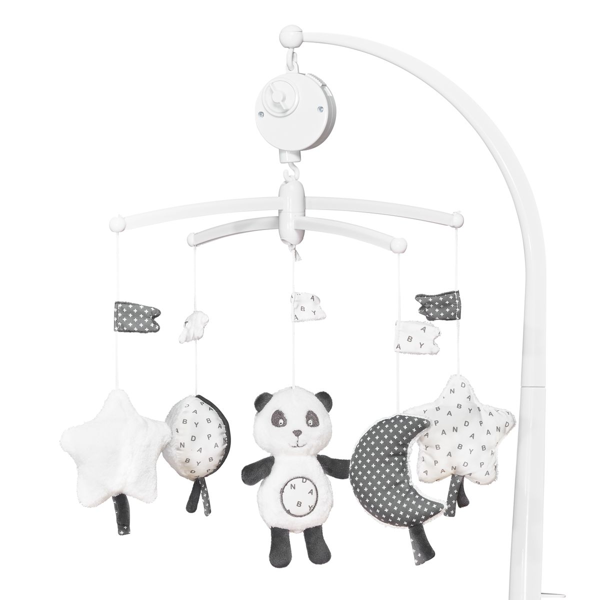 Sauthon - Mobile musical Panda Chao Chao BLANC Sauthon