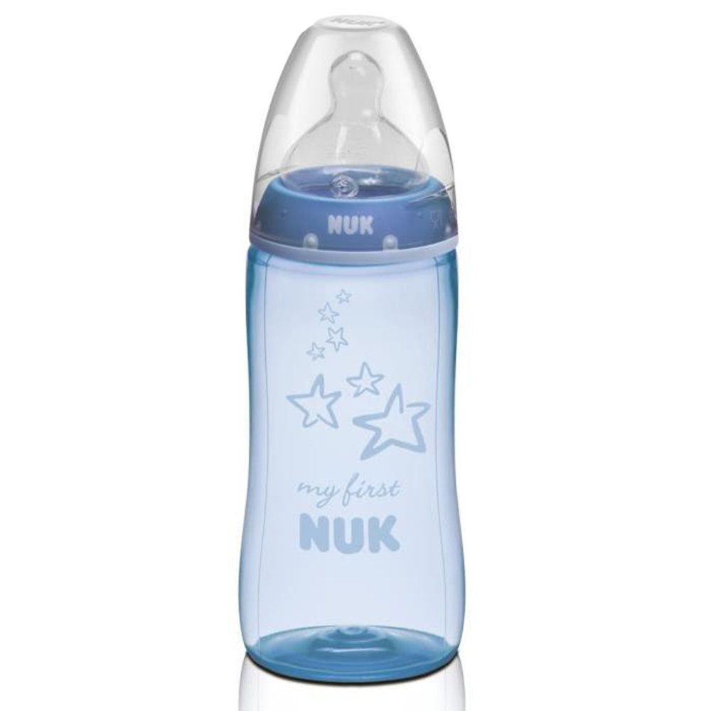 Biberon 300 ml My First tétine T1M BLEU Nuk