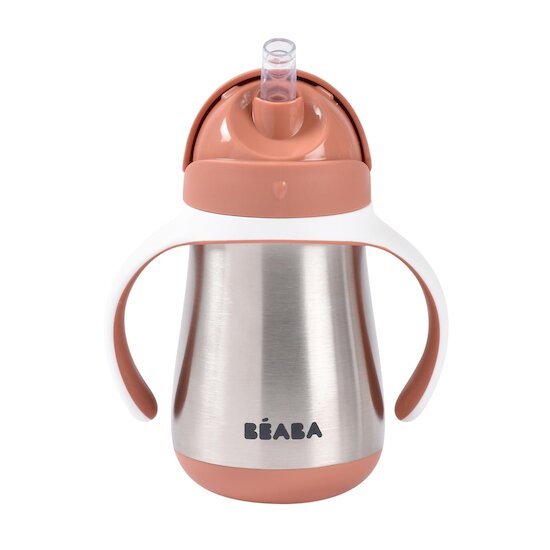 Béaba Tasse Paille Inox Terracotta 250 ml Béaba Tasse Paille Inox Terracotta 250 ml