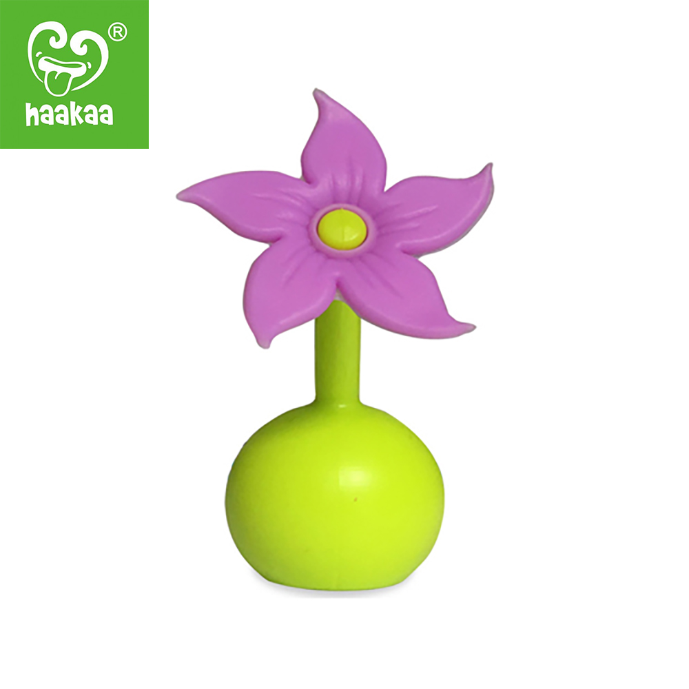 Bouchon en silicone Petite fleur VIOLET Haakaa
