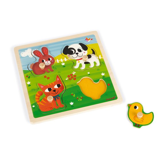 Janod Puzzle texturé Mes premiers animaux  