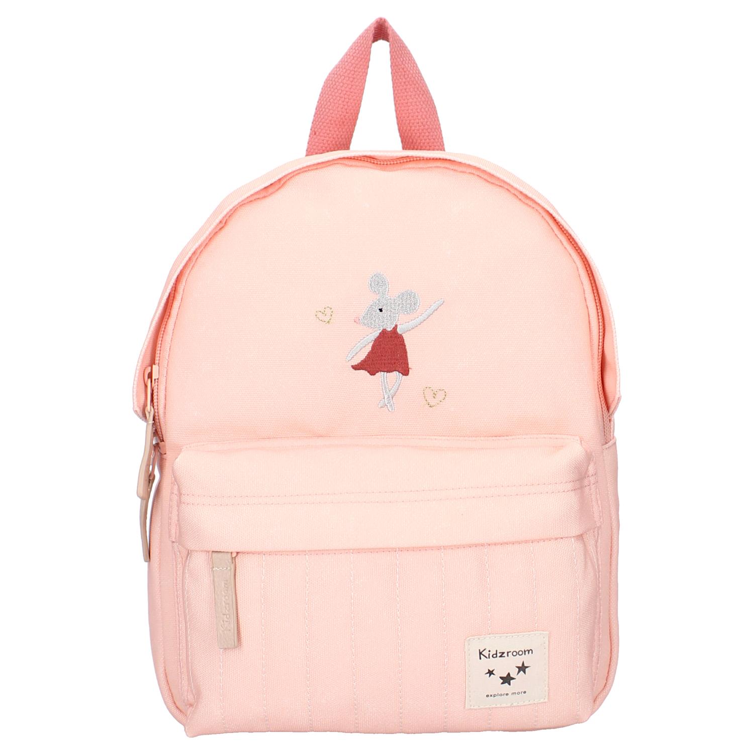 BB & Co - Sac à dos enfant brodé souris ROSE BB&Co