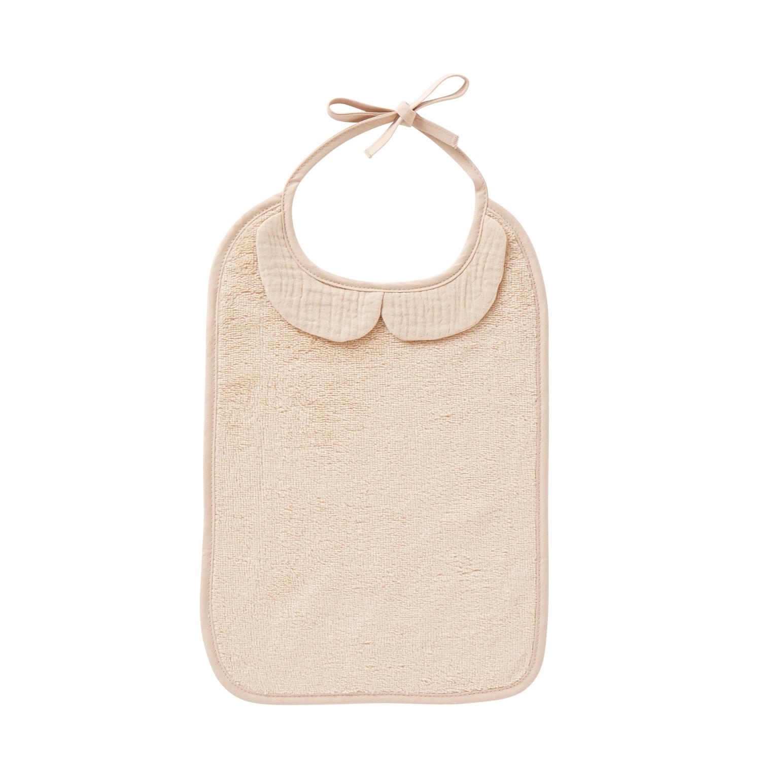 Grand bavoir bambou et gaze de coton BEIGE BB&Co