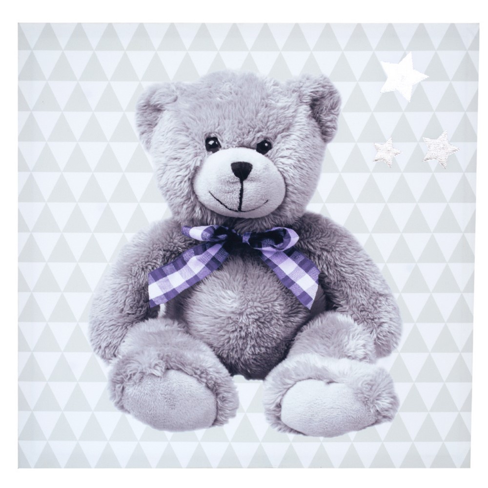 Toile Lumineuse Scintillante Little Bear GRIS Domiva