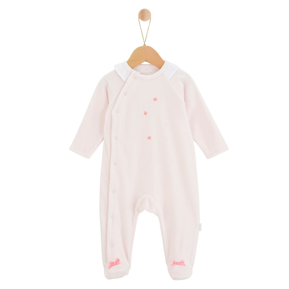 Pyjama velours Mon Lapin Calin ROSE P’tit bisou