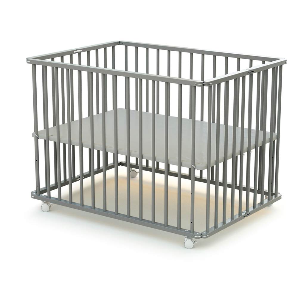 Parc pliant en bois GRIS Formula Baby