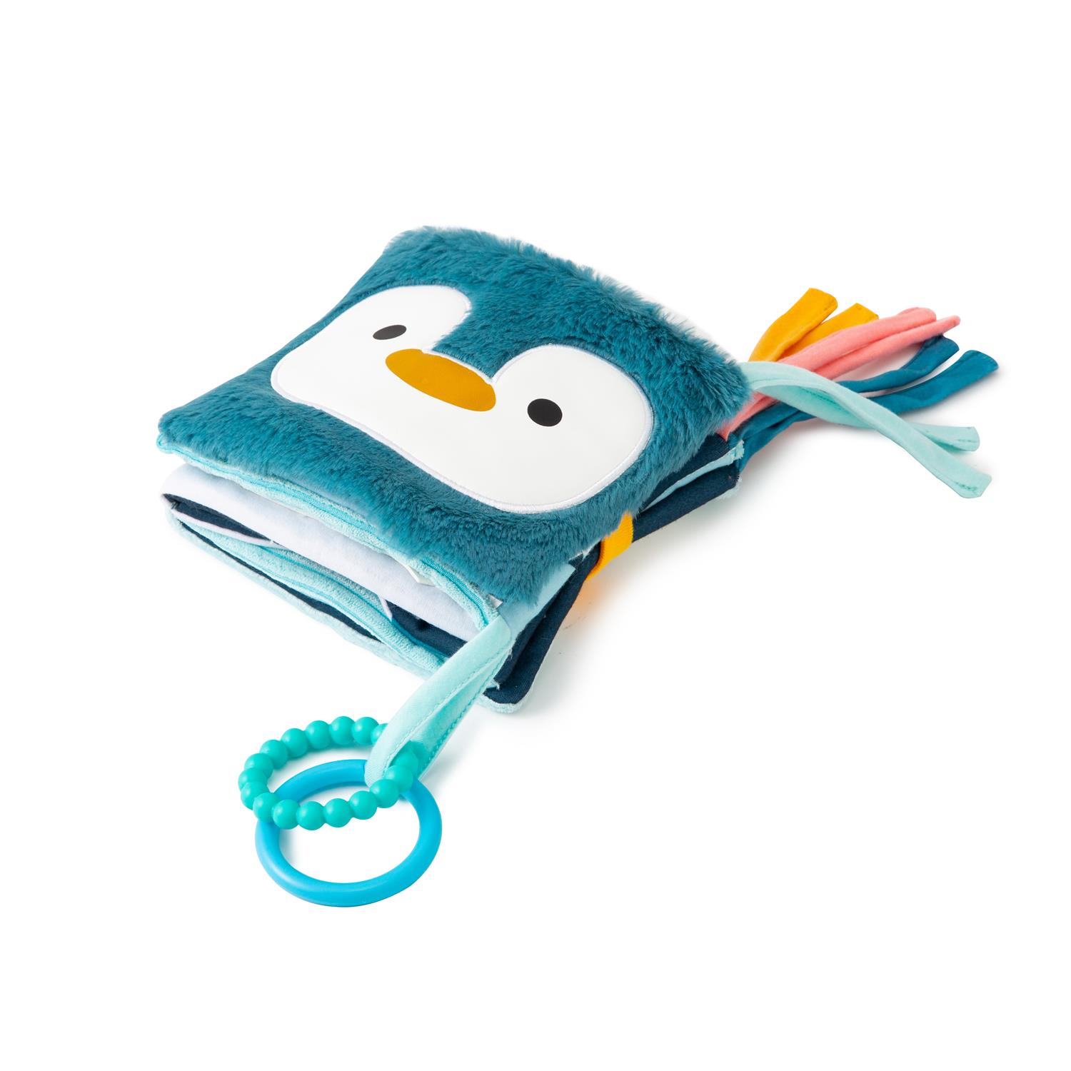 LITTLE BIG FRIENDS - Livre d'éveil en tissu 3 en 1 Océan BLEU Little big friends
