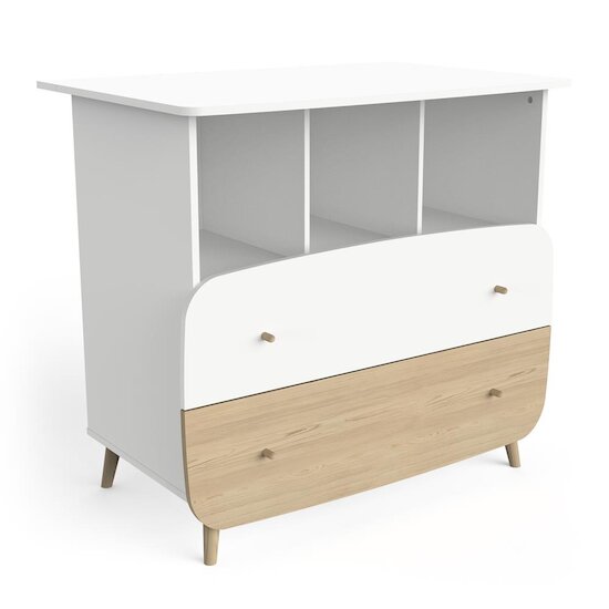 Demeyere Commode Firmiana Blanc/bois naturel 